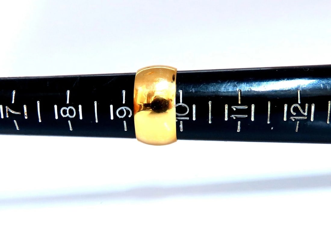 11.1mm Wide Classic 14kt Gold Band Semi Domed High Shine** - 2