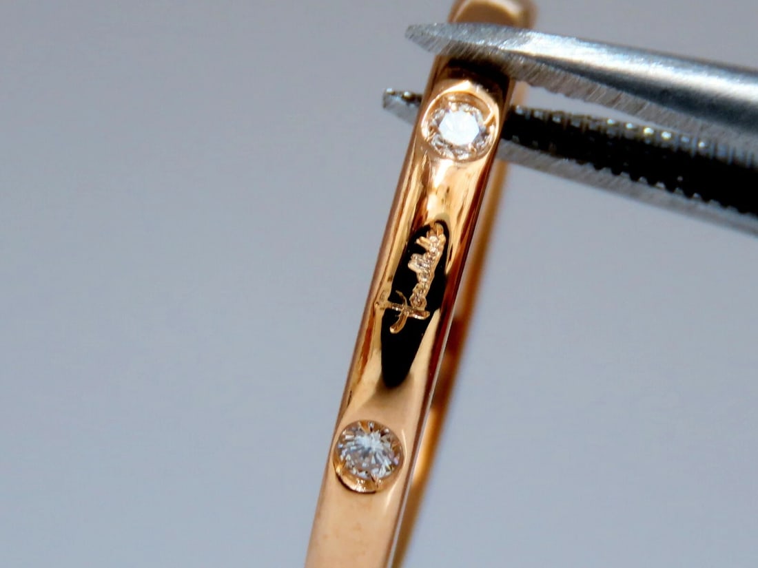 .26ct Round Diamonds Twin Bands Ring 18kt *v - 4