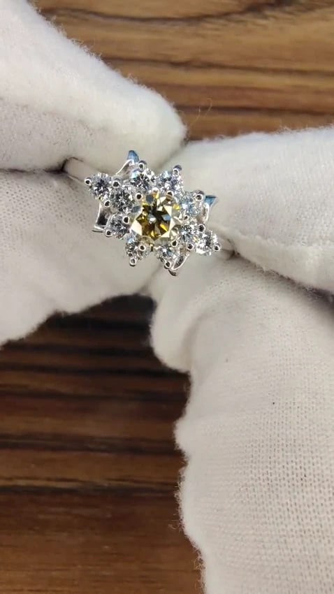 .40ct Natural Fancy Color Yellow Brown Diamond Ring 14kt *v - 2