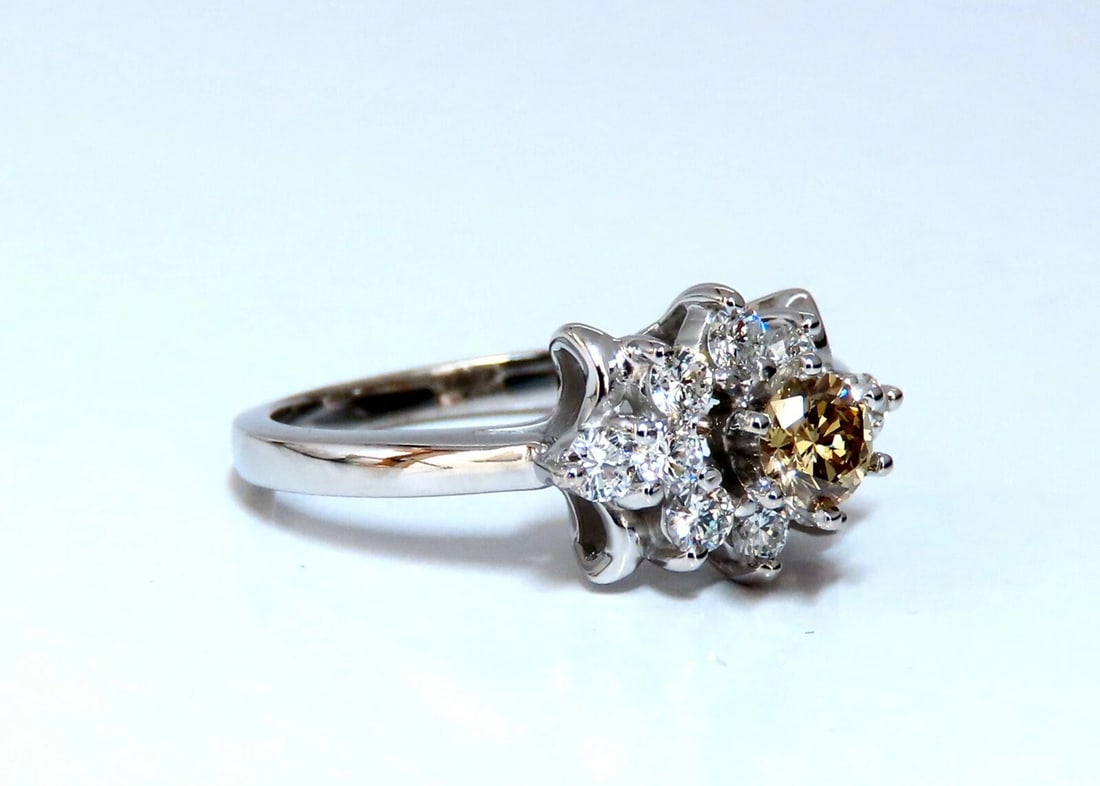 .40ct Natural Fancy Color Yellow Brown Diamond Ring 14kt *v - 3