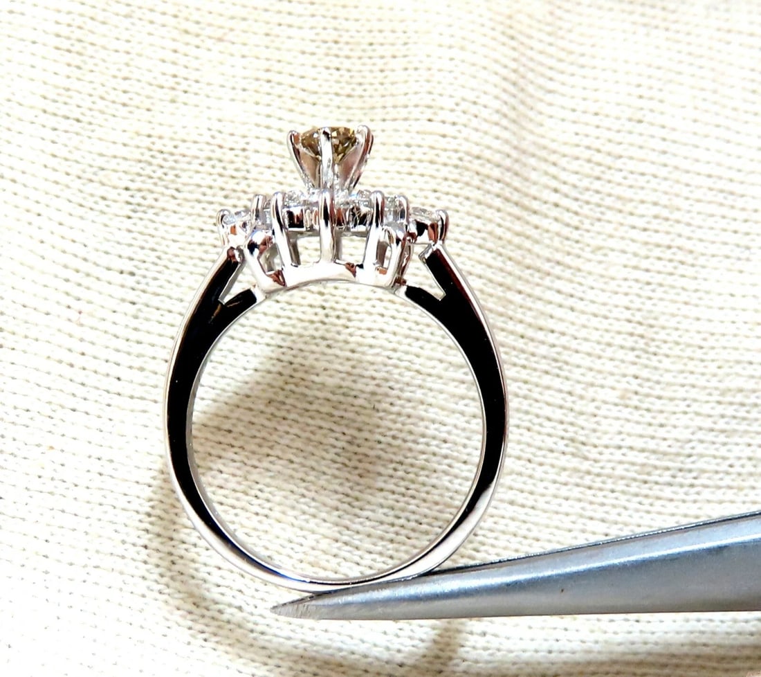 .40ct Natural Fancy Color Yellow Brown Diamond Ring 14kt *v - 6