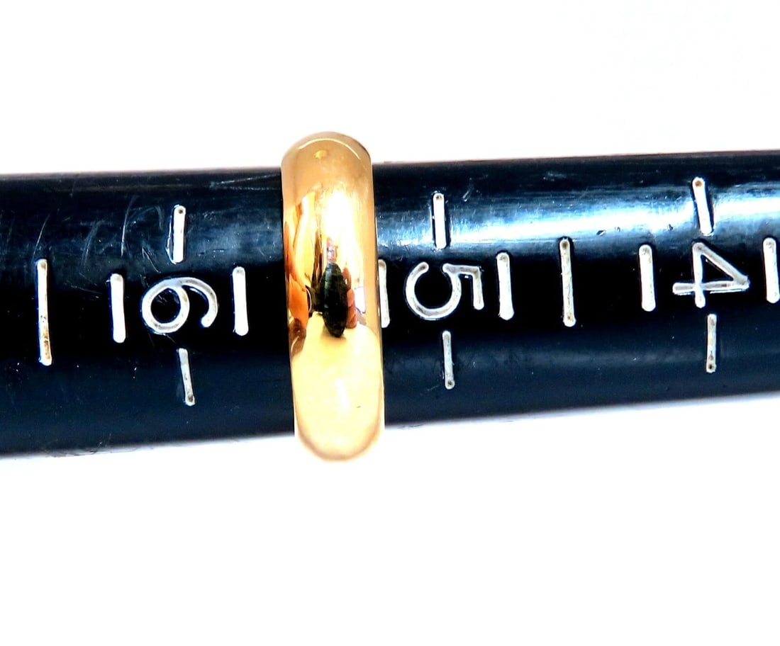 5.1mm Classic 14kt Gold Band Semi Domed High Shine ** - 2