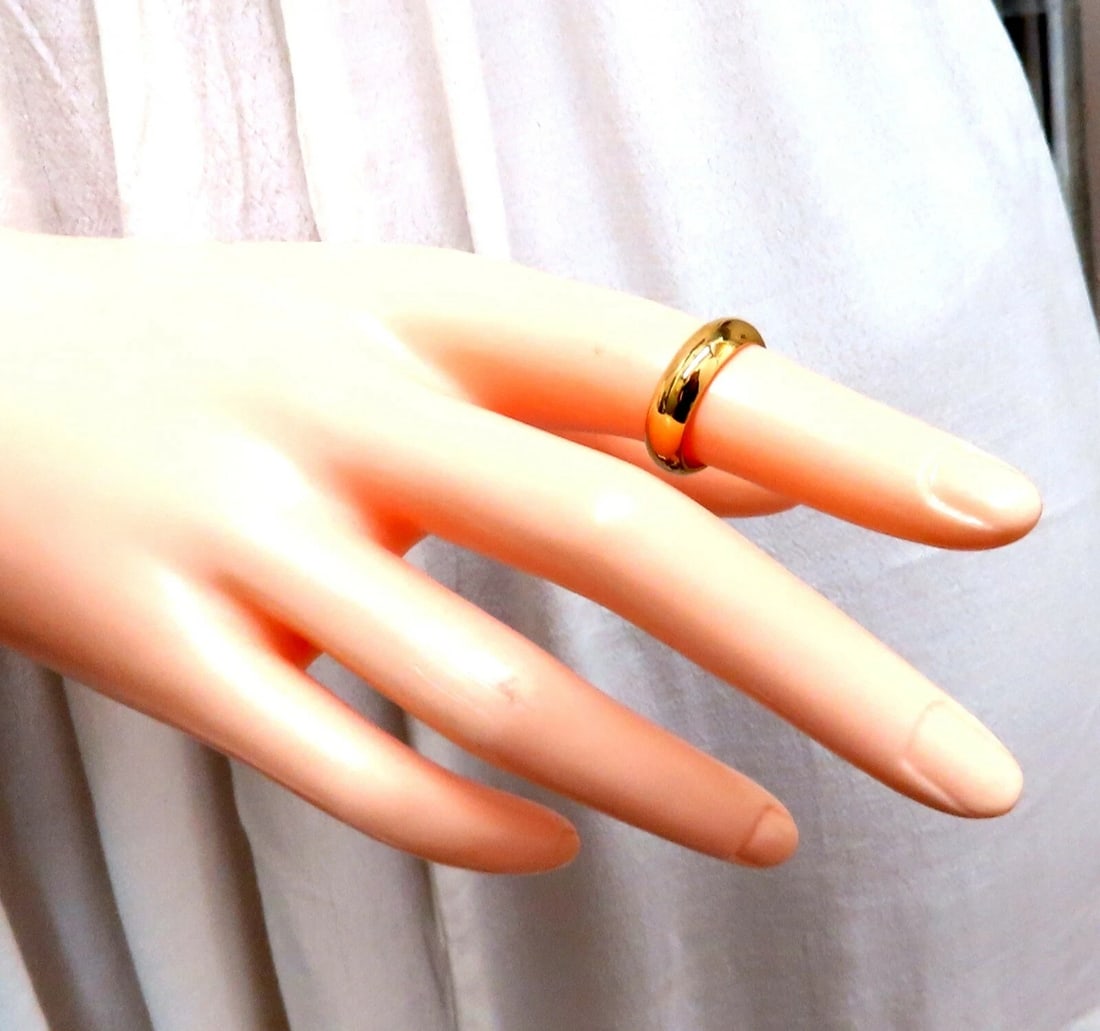 5.1mm Classic 14kt Gold Band Semi Domed High Shine ** - 3