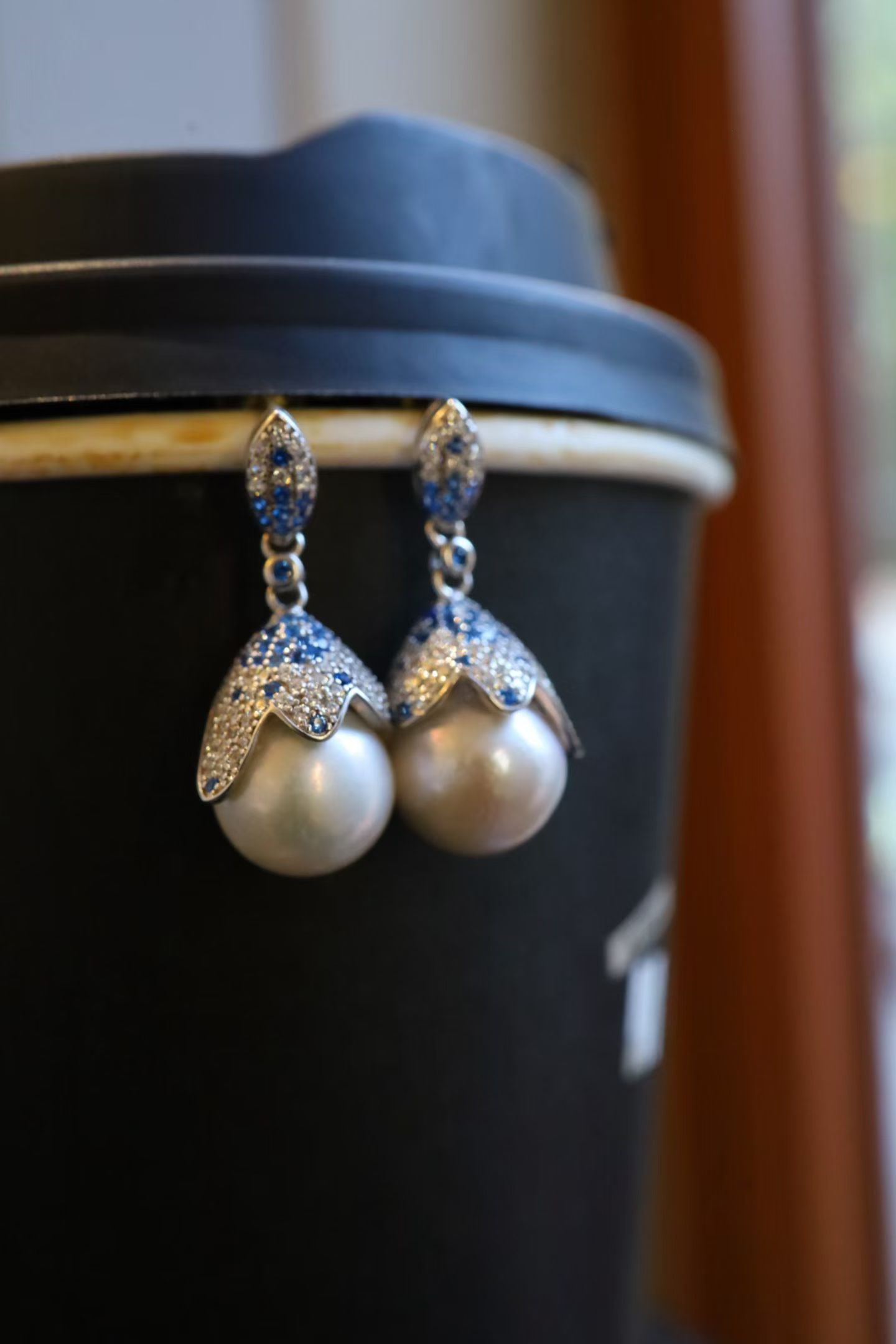 Sterling Silver Natural Pearl Earrings - 3