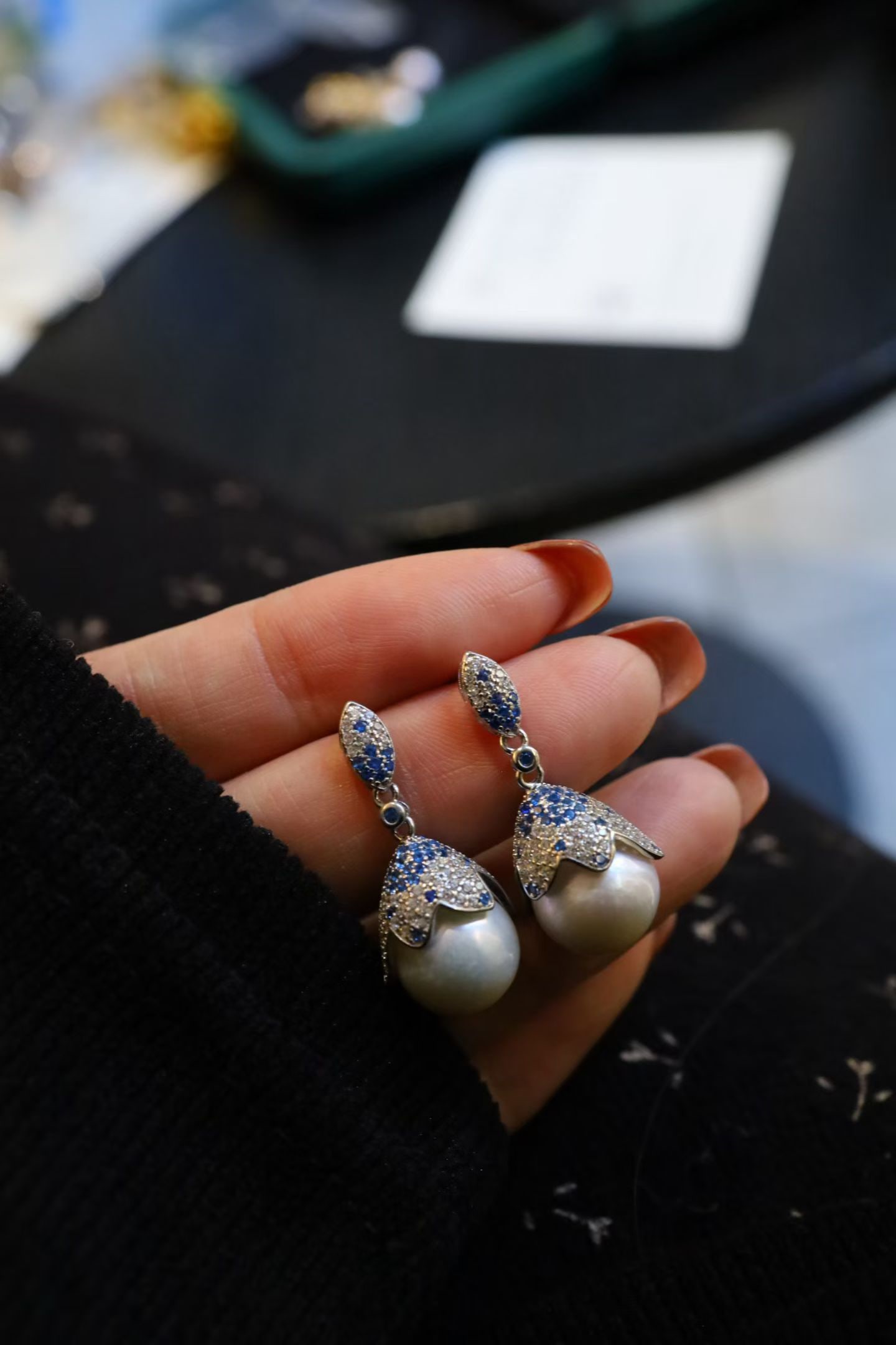 Sterling Silver Natural Pearl Earrings - 5