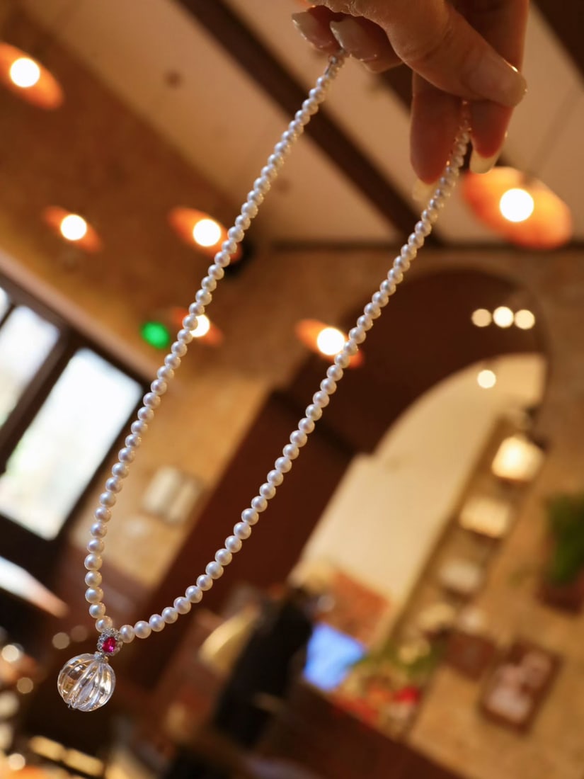 Natural Freshwater Pearl Necklace - 5