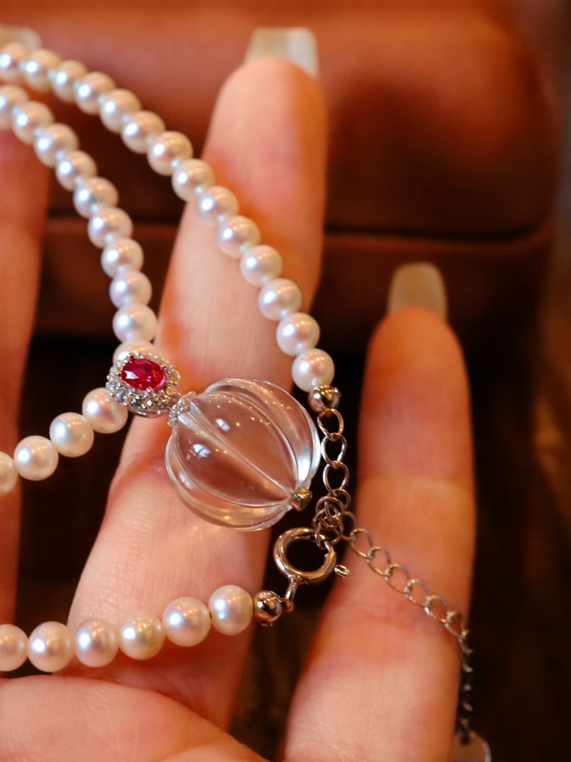 Natural Freshwater Pearl Necklace - 6