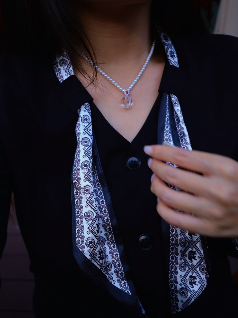 Natural Freshwater Pearl Necklace - 7