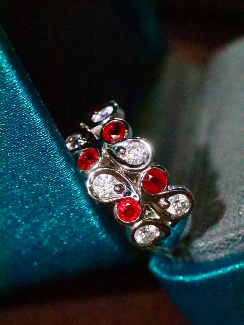 18K Gold Natural Unheated Ruby Ring - 3
