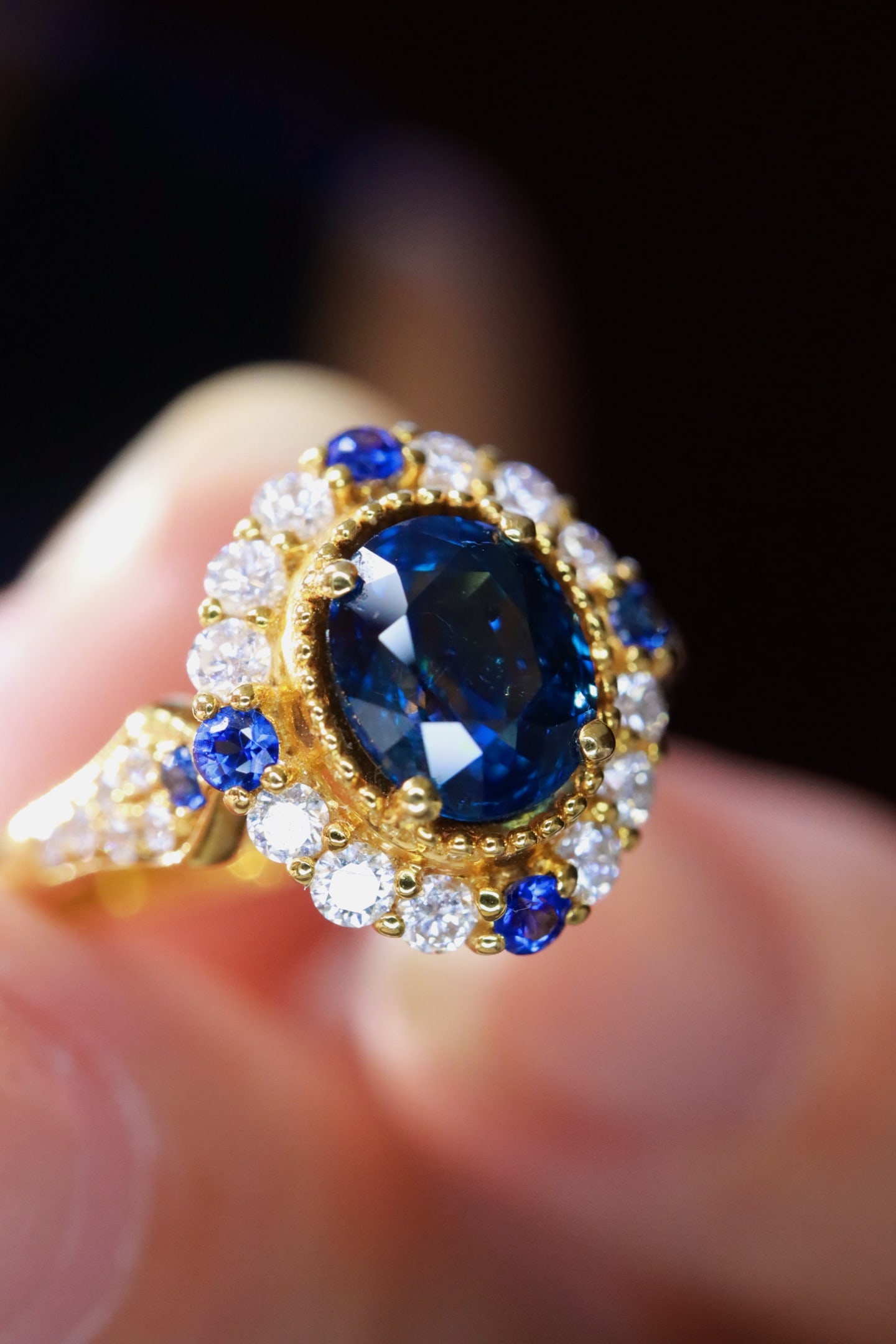 Royal Blue Sapphire Ring - 3