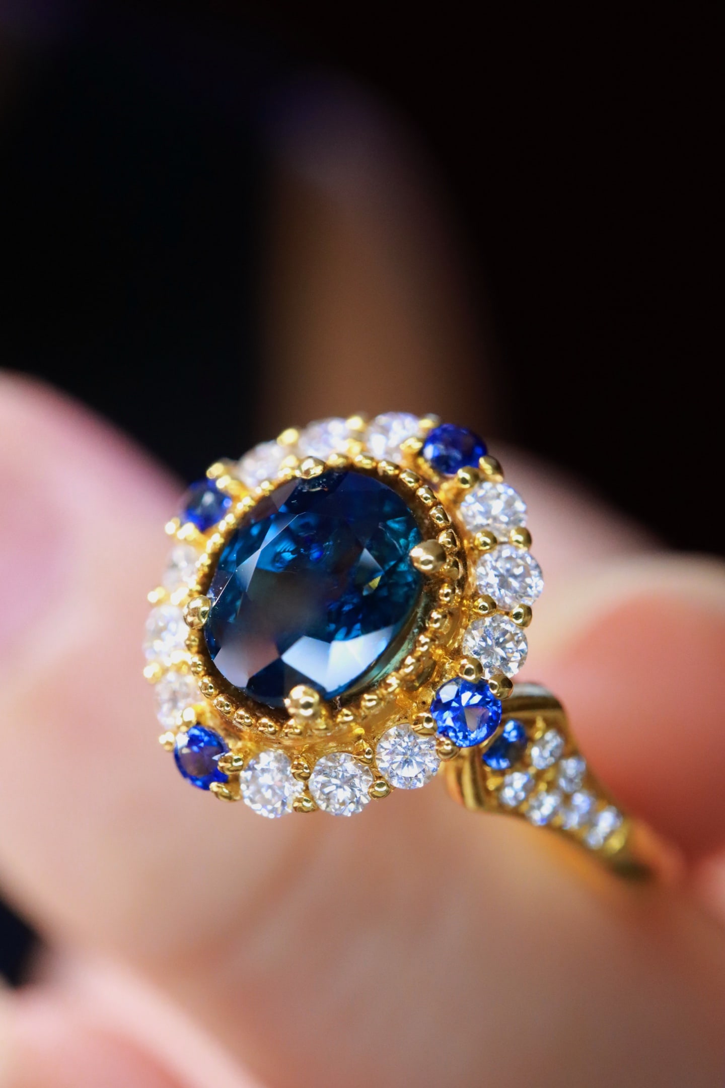 Royal Blue Sapphire Ring - 4