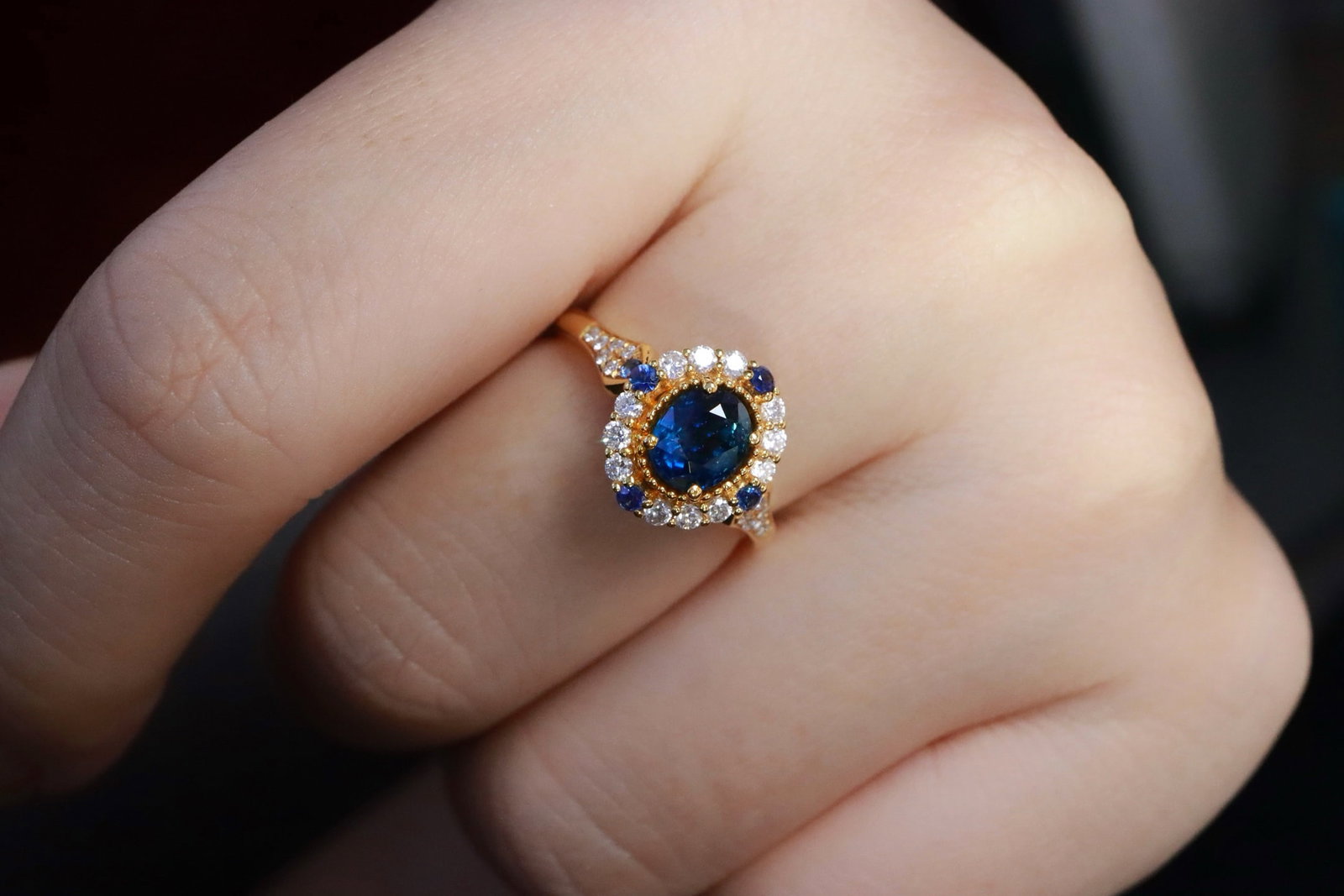 Royal Blue Sapphire Ring - 5
