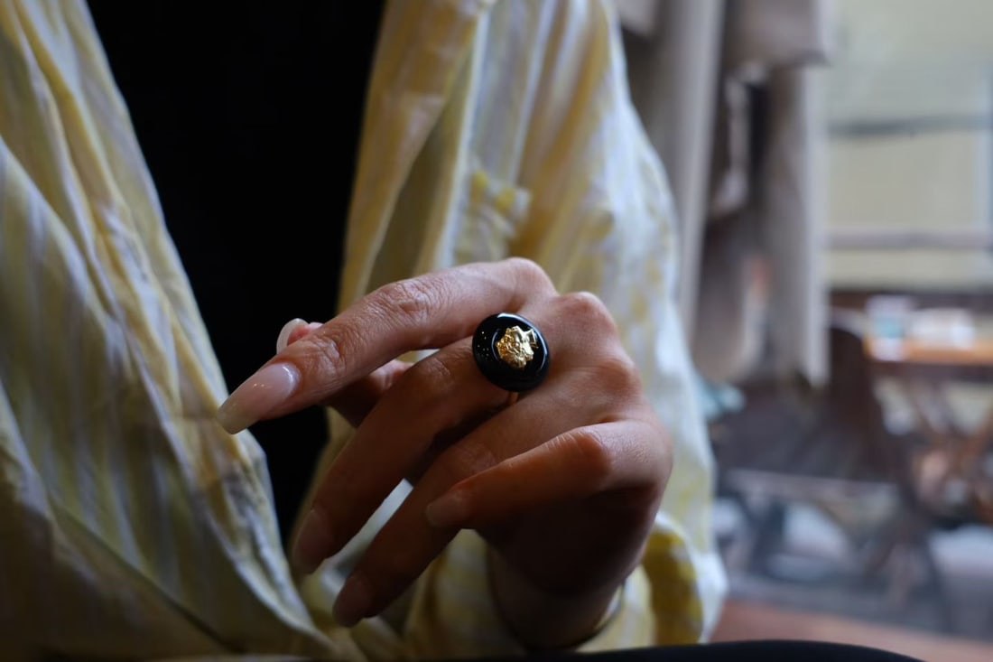 Sterling Silver Black Onyx Ring - 5