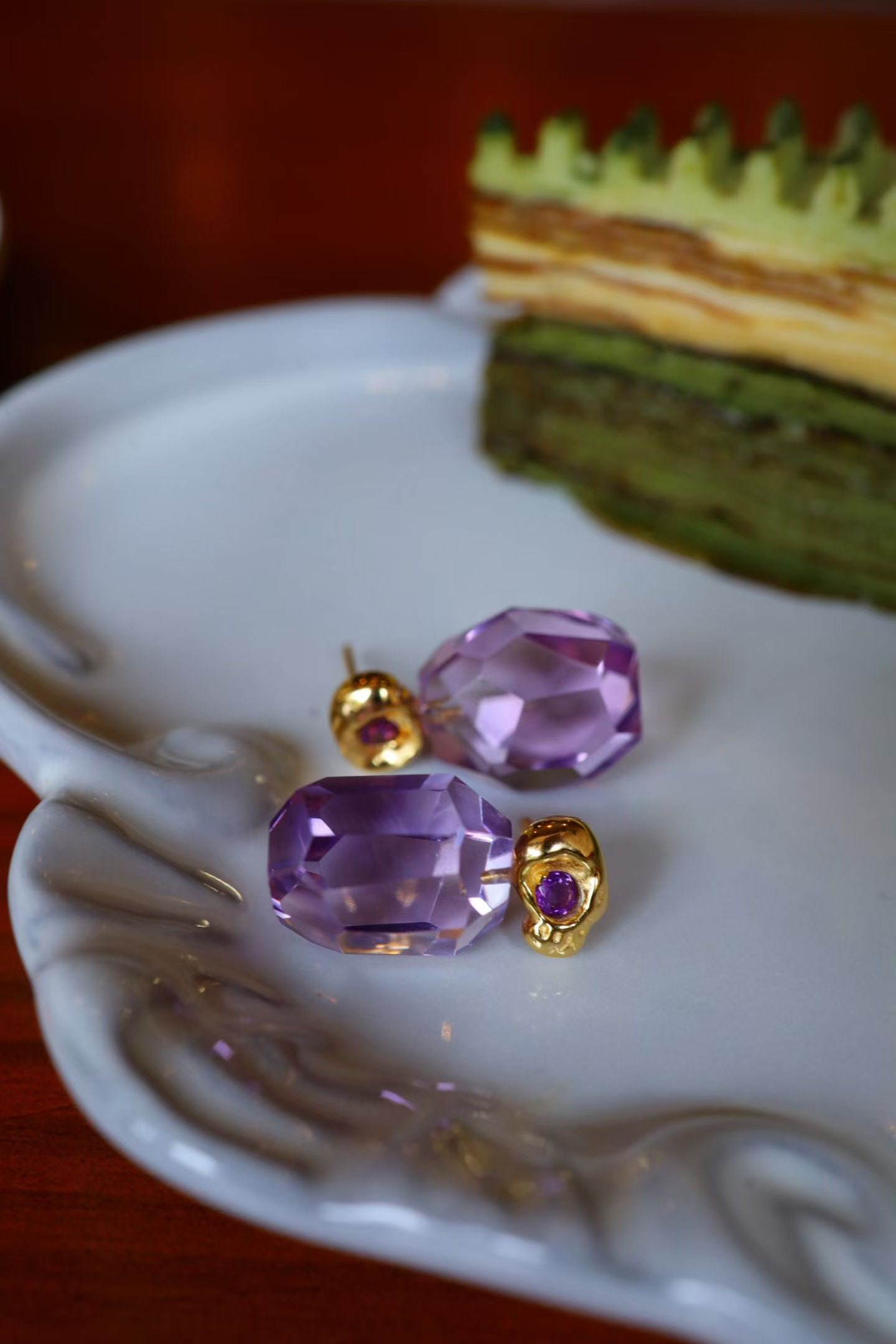 Sterling Silver Amethyst Earrings - 3