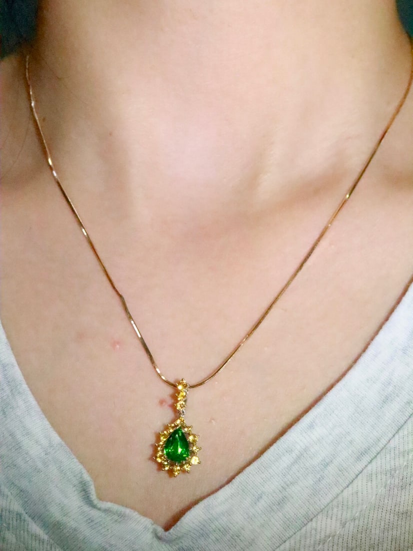 18K Gold Natural Fly Pendant - 3