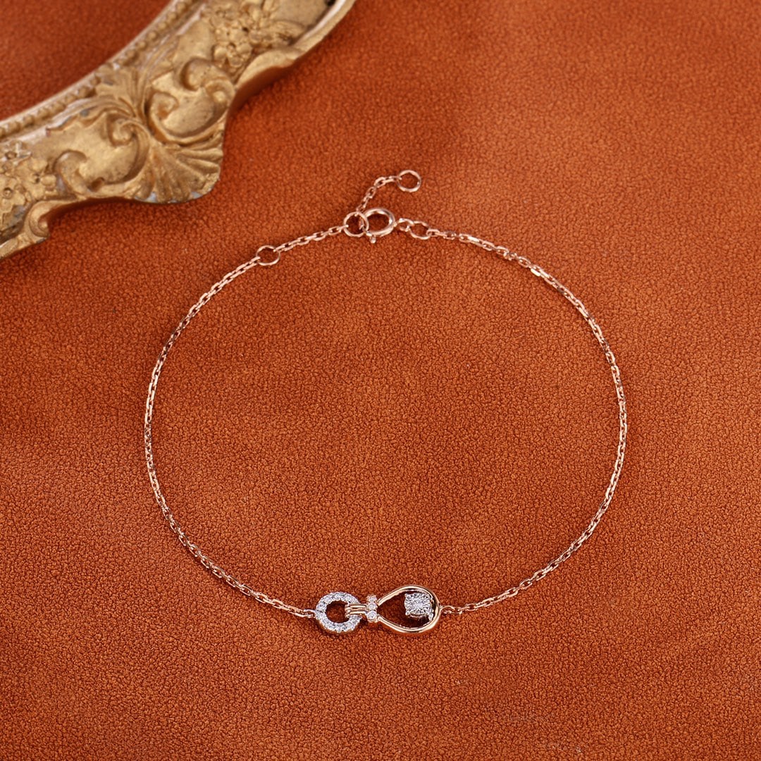 18K Gold Diamond Bracelet - 4
