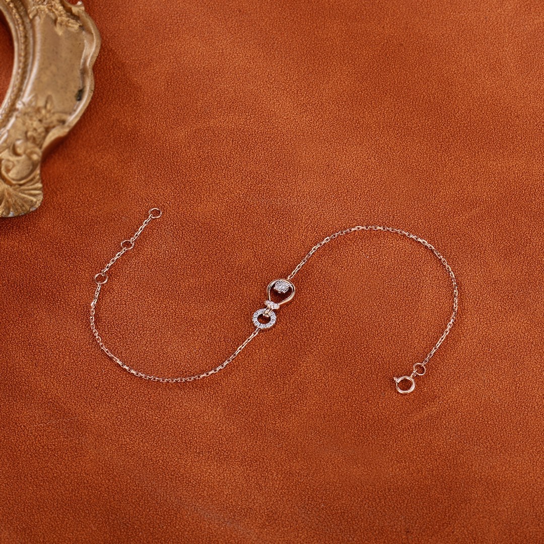 18K Gold Diamond Bracelet - 5