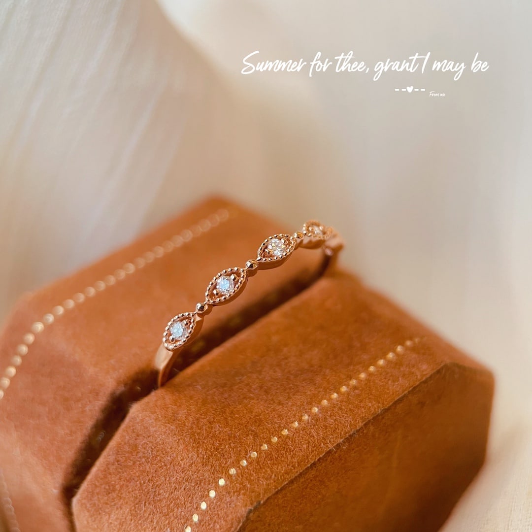 18K Gold Diamond Ring - 8