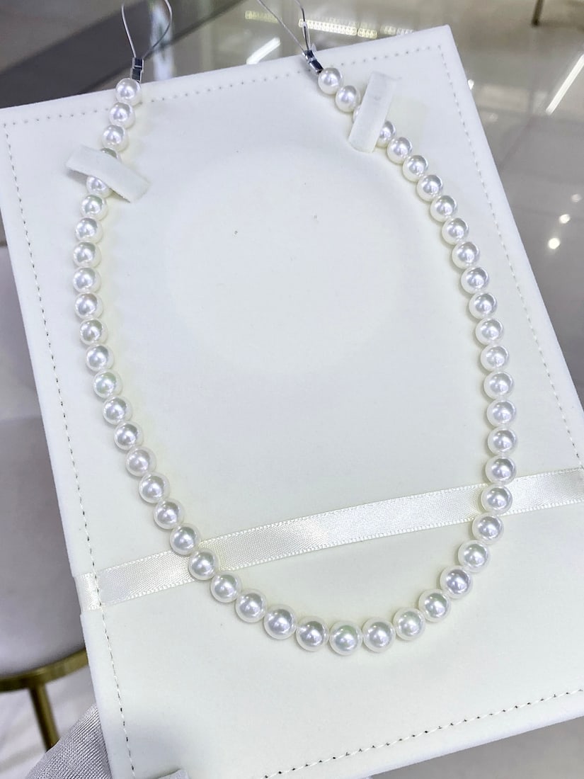No-Tone Akoya Seawater Pearl Necklace - 3