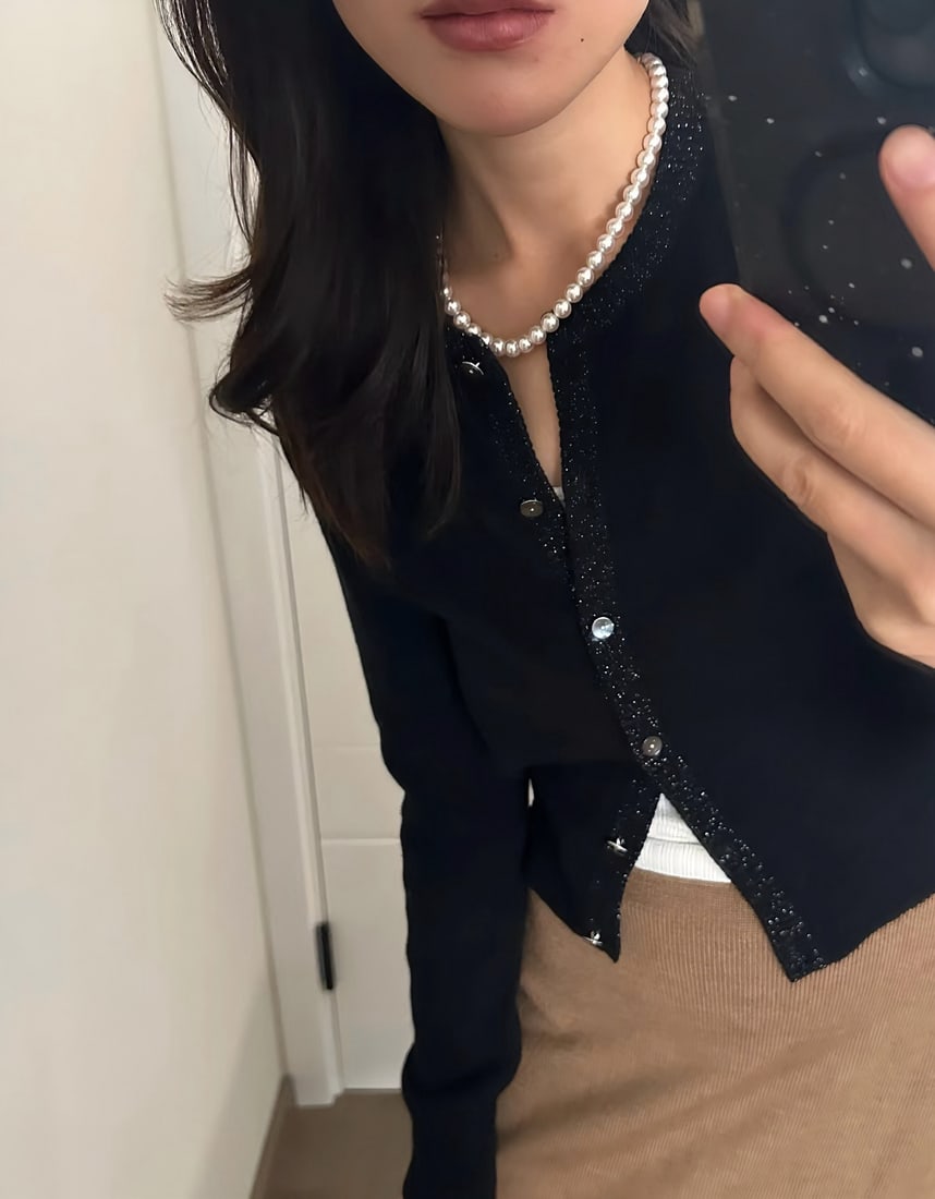 No-Tone Akoya Seawater Pearl Necklace - 6