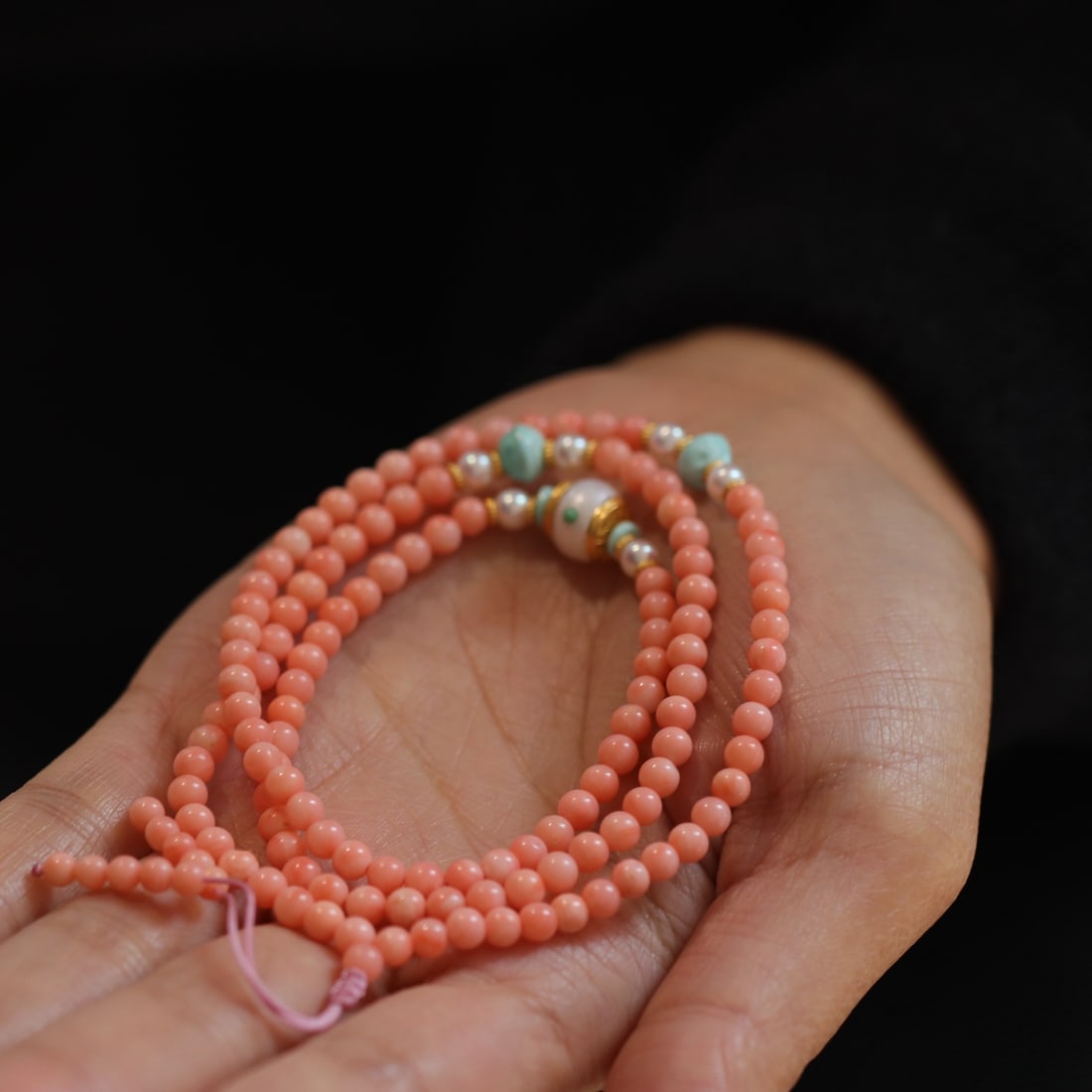 Natural Red Coral Bracelet - 4