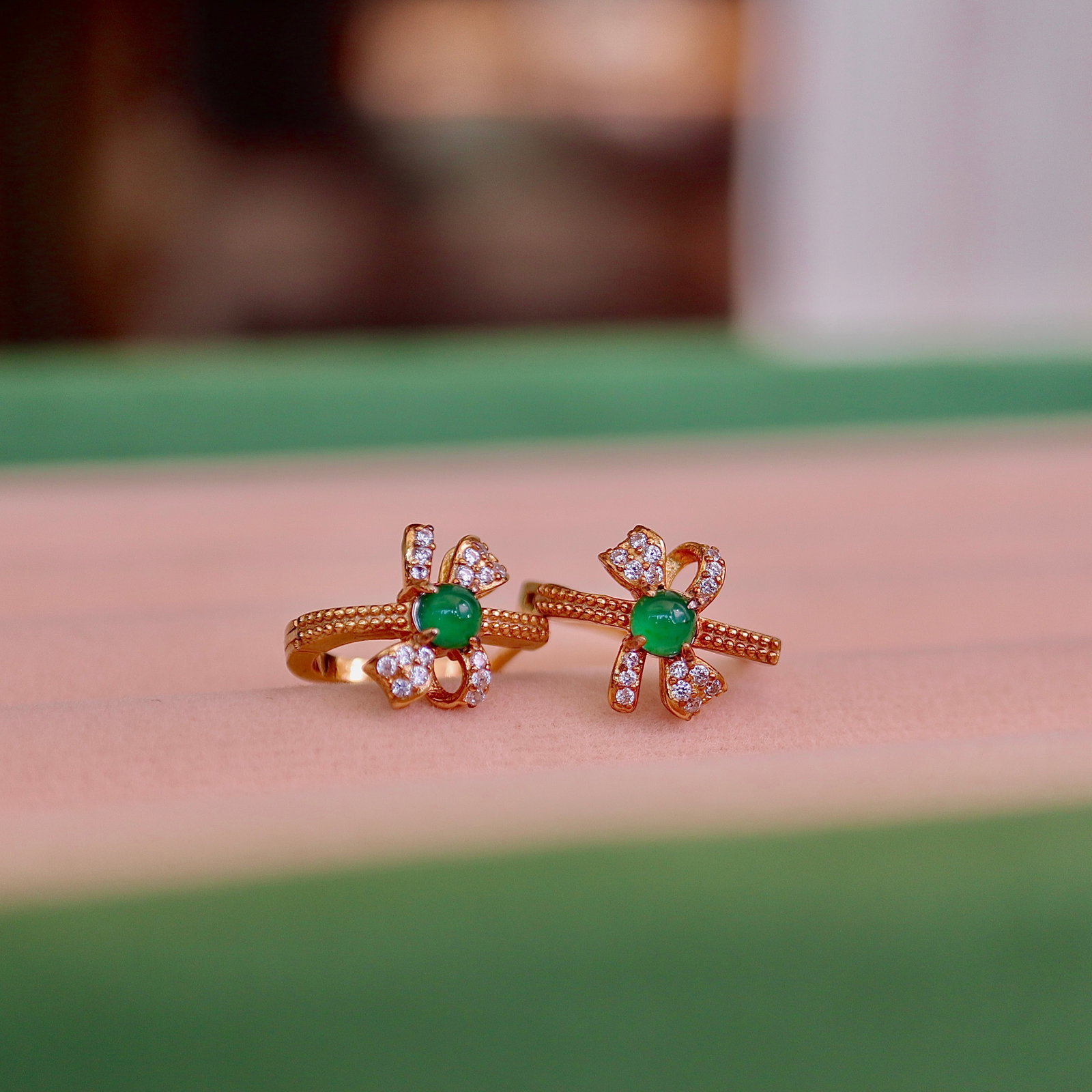 Natural Jade Earrings: Title: Natural Jade Earrings Description: These earrings feature natural jade as the main stone, showcasing a simple yet grand design. Set in s925 sterling silver, adding an elegant touch. Reserve:
