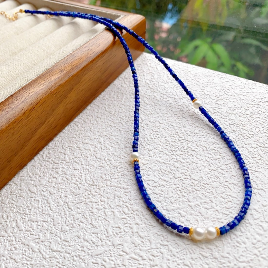 Natural Lapis Lazuli Necklace - 3