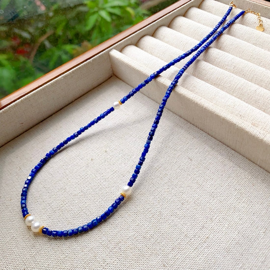 Natural Lapis Lazuli Necklace - 4