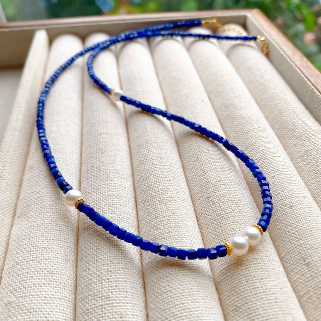 Natural Lapis Lazuli Necklace - 7
