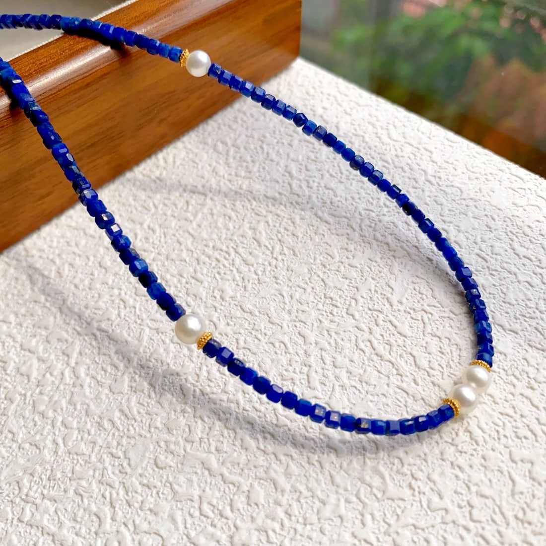 Natural Lapis Lazuli Necklace - 8