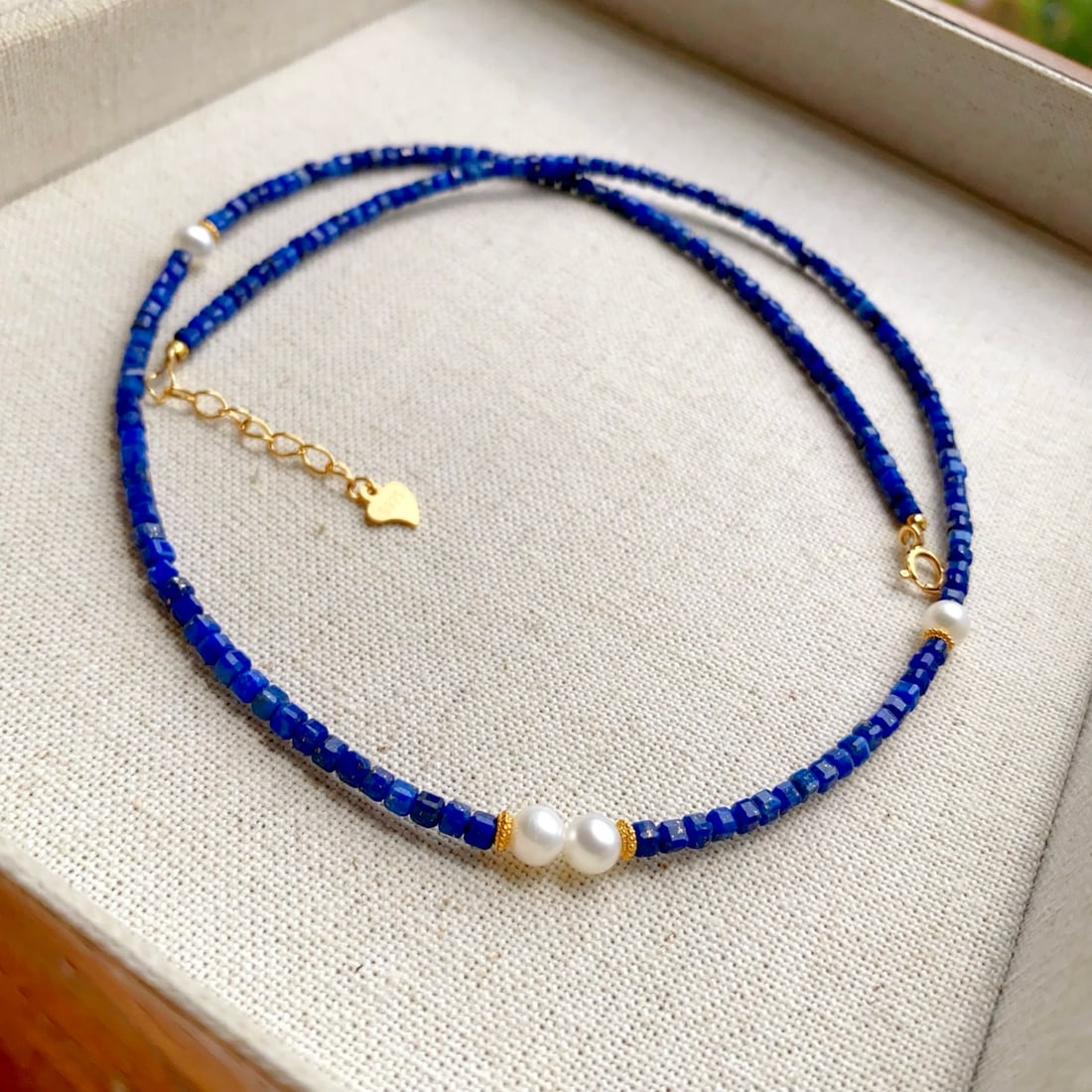 Natural Lapis Lazuli Necklace - 9