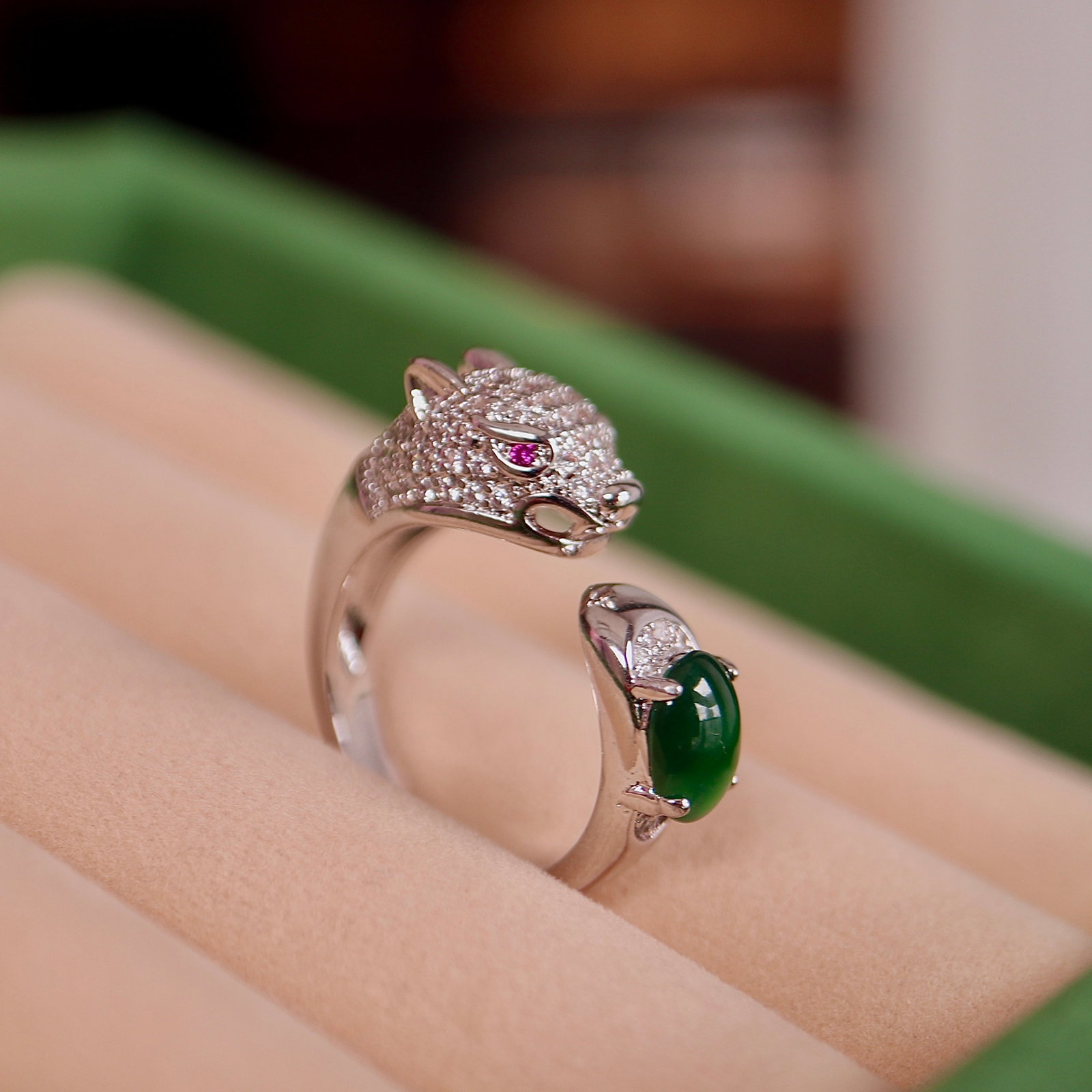 Natural Jadeite Ring - 2