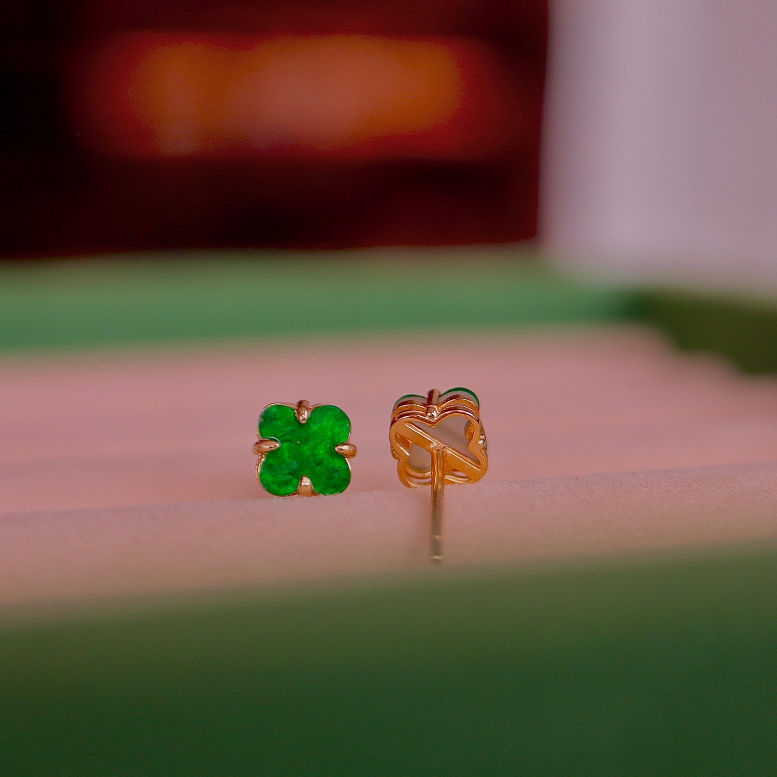 S925 Silver Natural Jade Earrings - 2