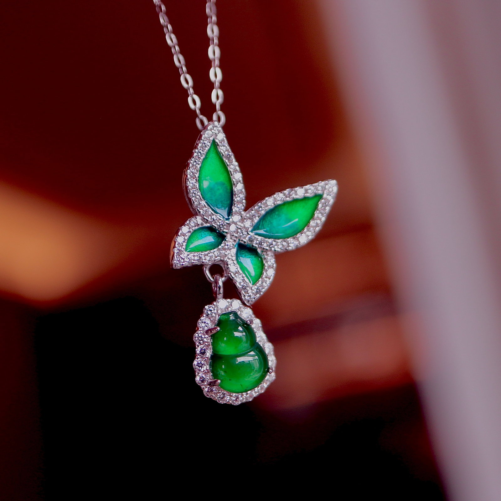 S925 Silver Natural Type Butterfly Pendant - 5