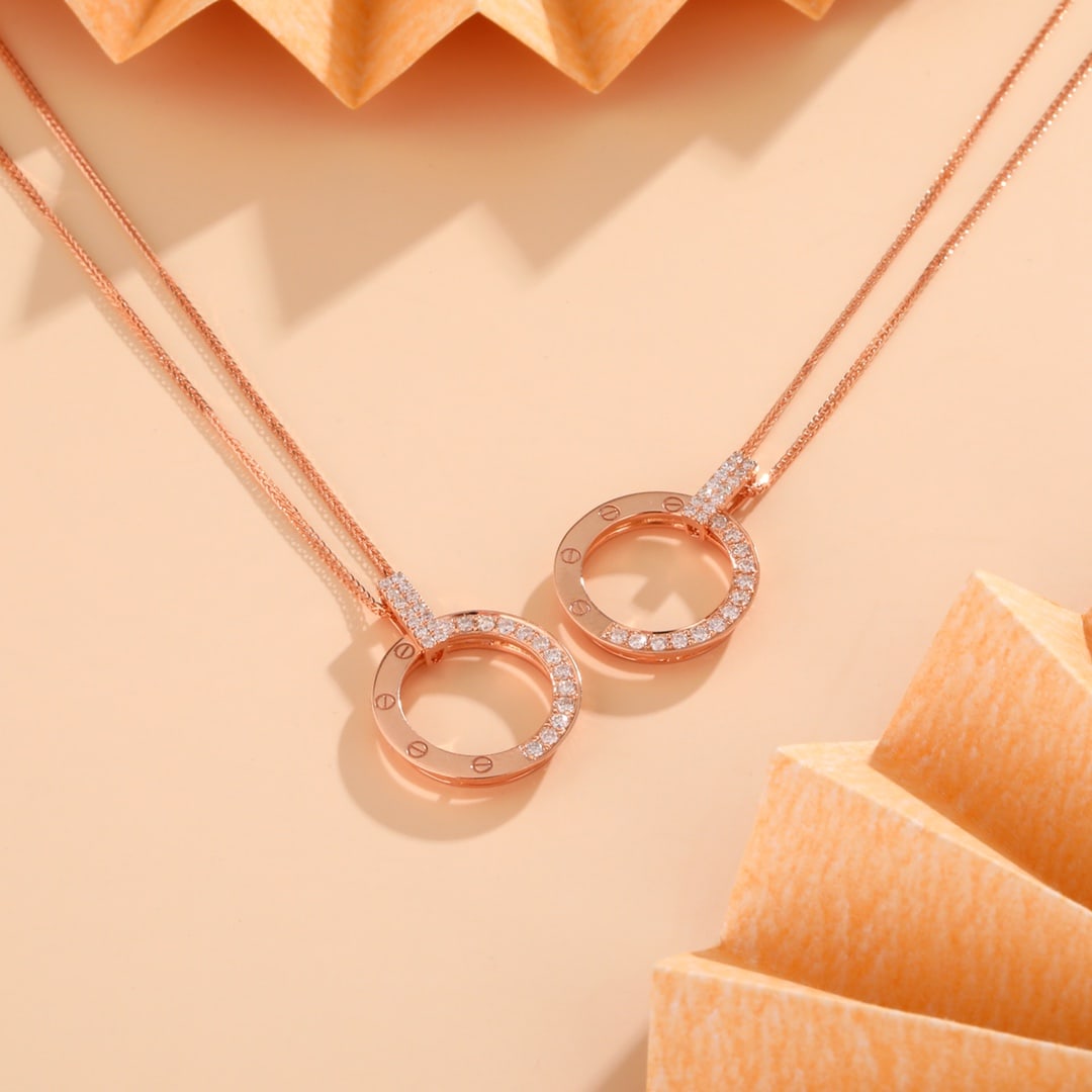 18K Gold Diamond Necklace - 3