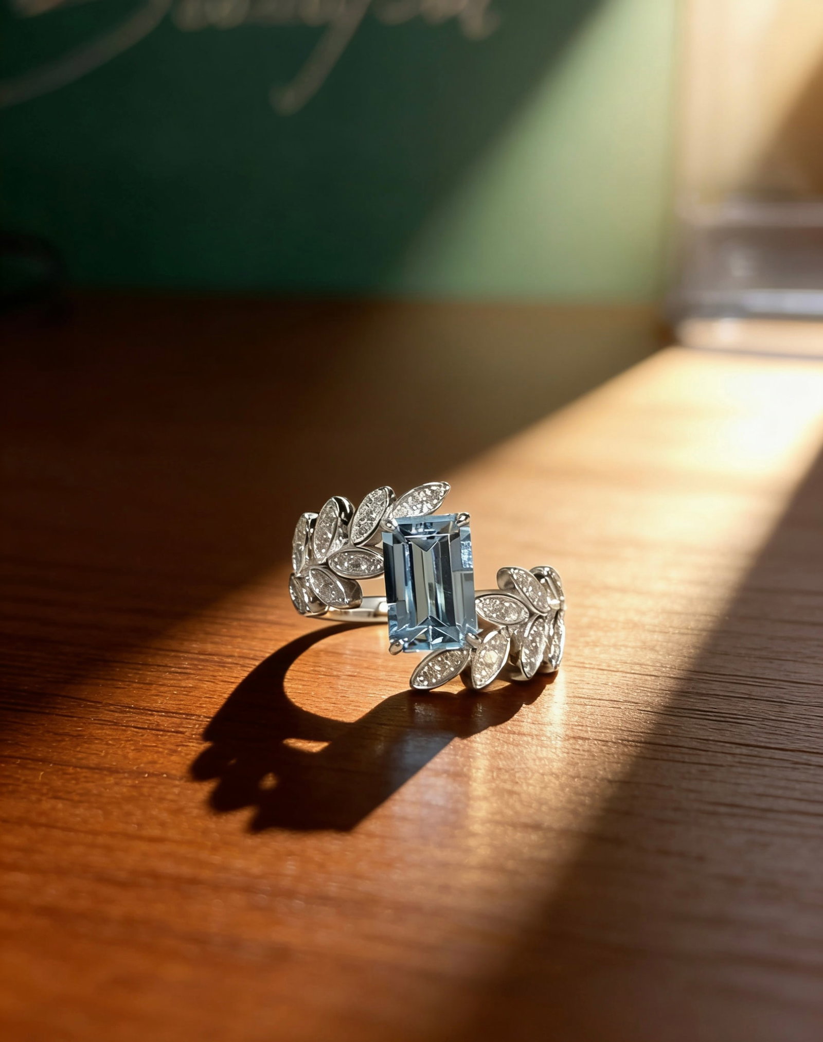18K Gold Aquamarine Ring - 2