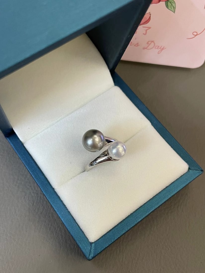 Sterling Silver Tahitian Pearl Ring - 3