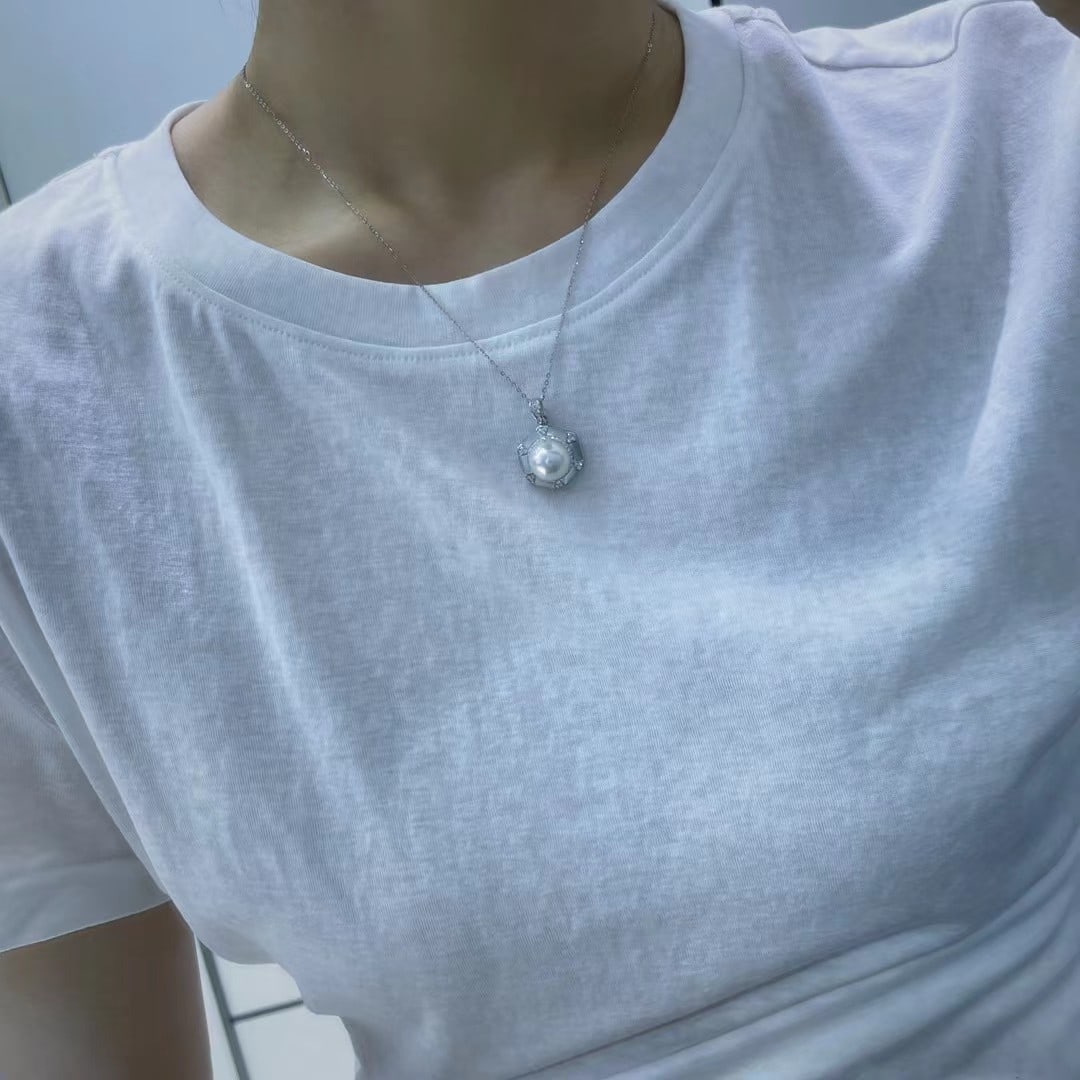 Sterling Silver Freshwater Edison Pearl Necklace - 2