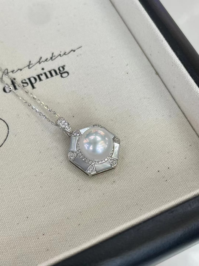 Sterling Silver Freshwater Edison Pearl Necklace - 3