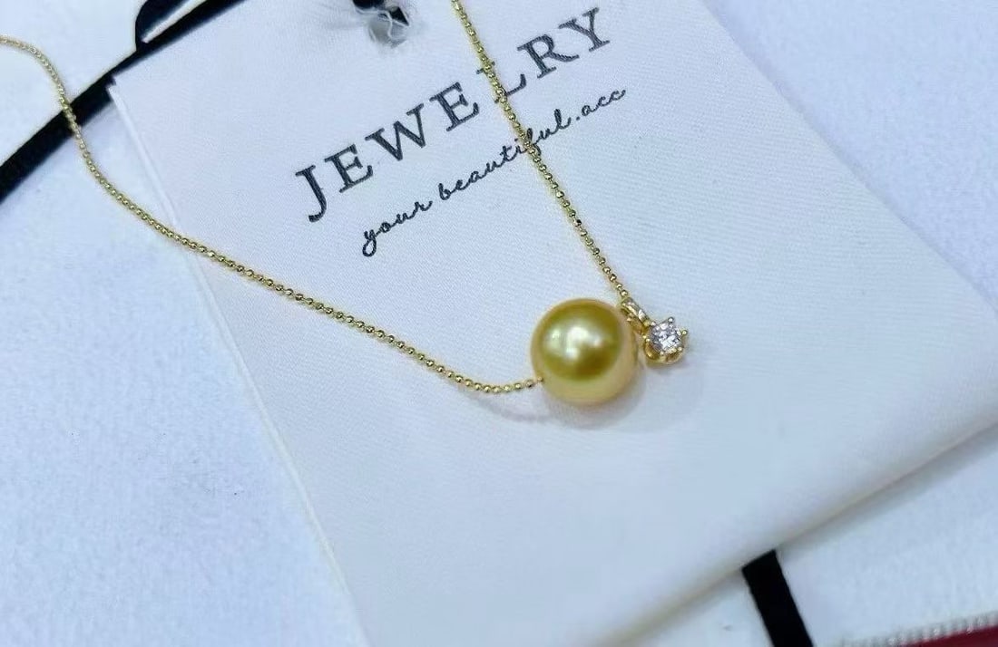 South Sea Golden Pearl Necklace - 4