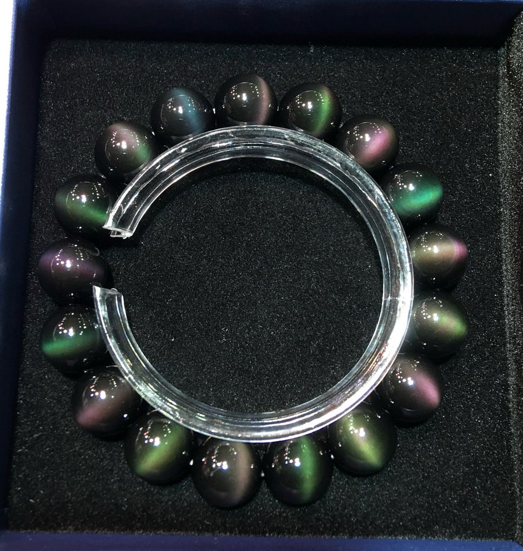 Natural Cat's Eye Stone Bracelet - 2