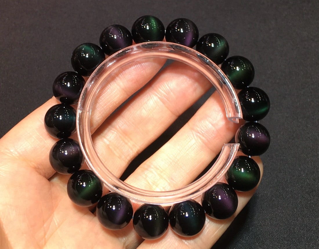 Natural Cat's Eye Stone Bracelet - 3