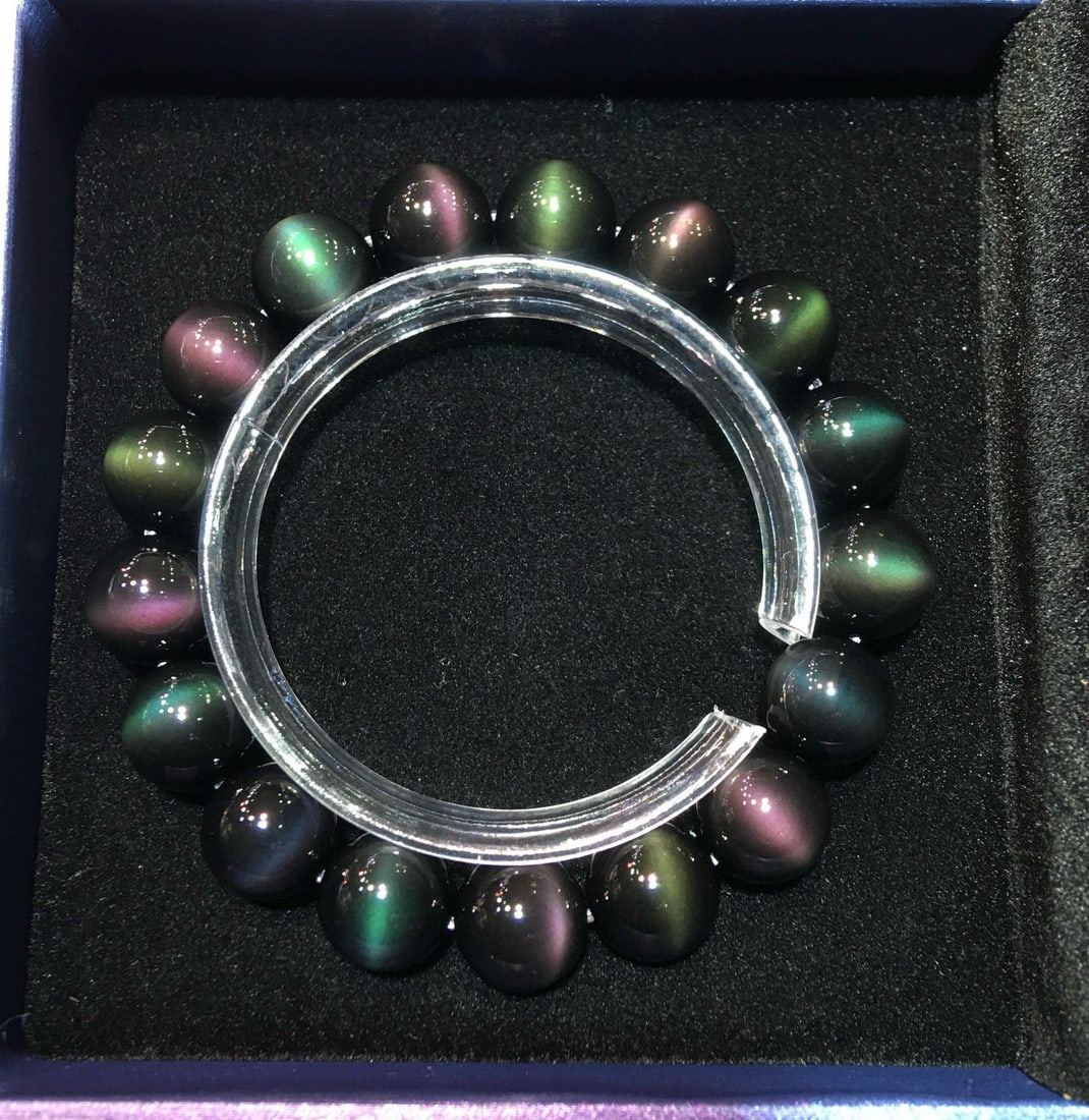 Natural Cat's Eye Stone Bracelet - 4