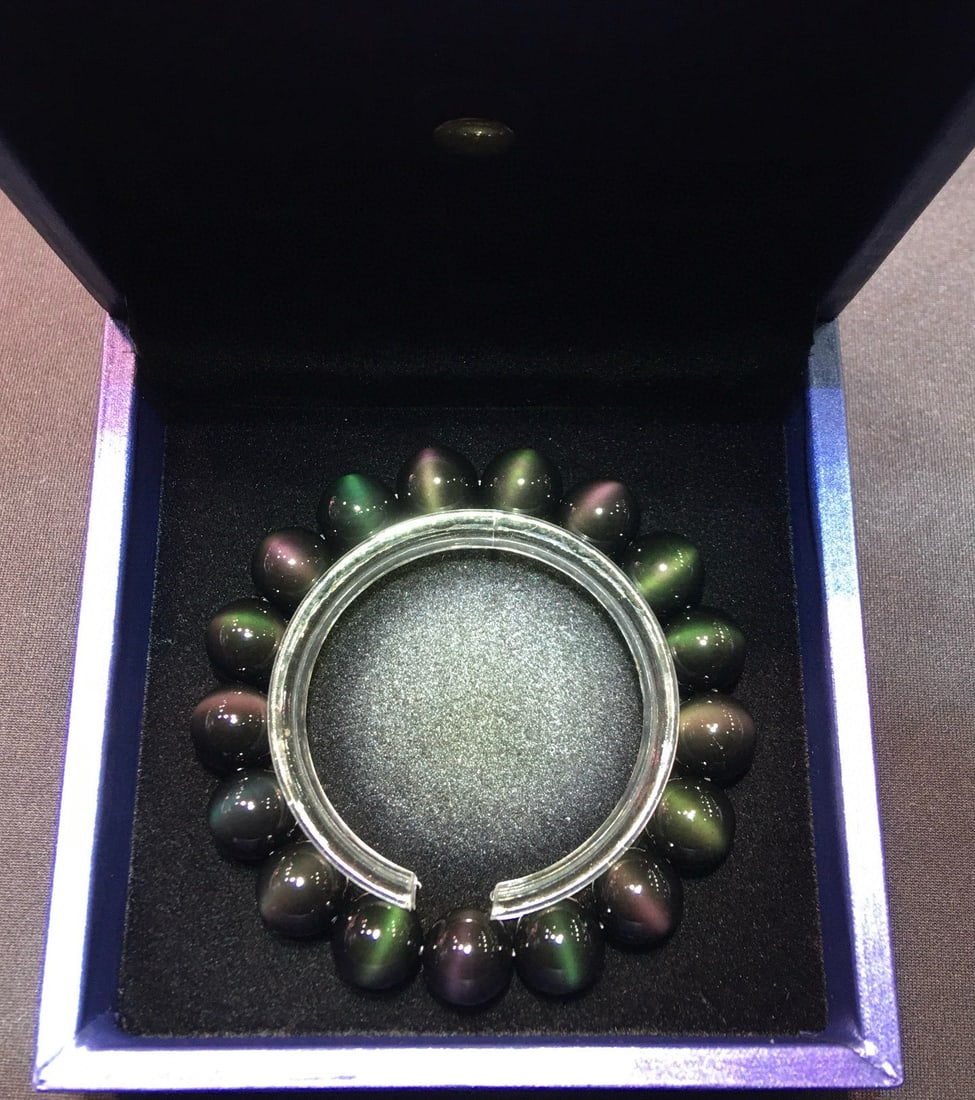 Natural Cat's Eye Stone Bracelet - 5