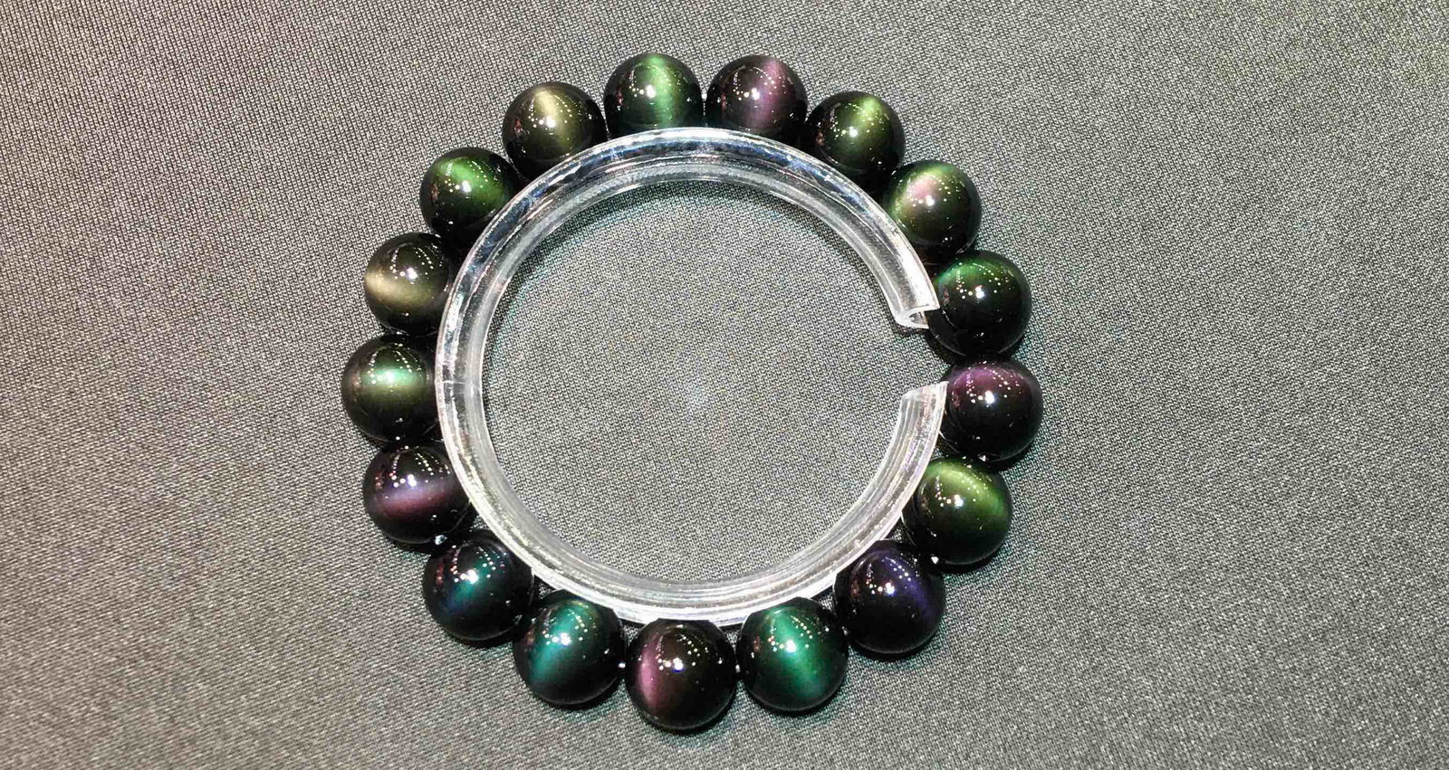 Natural Cat's Eye Stone Bracelet - 6