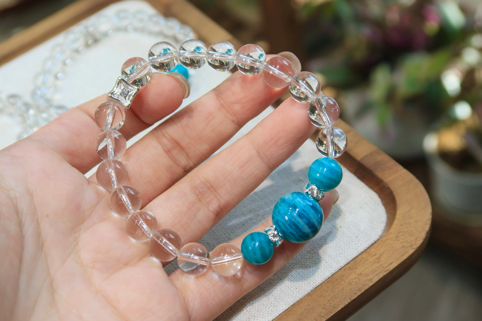 Natural White Crystal Bracelet - 2