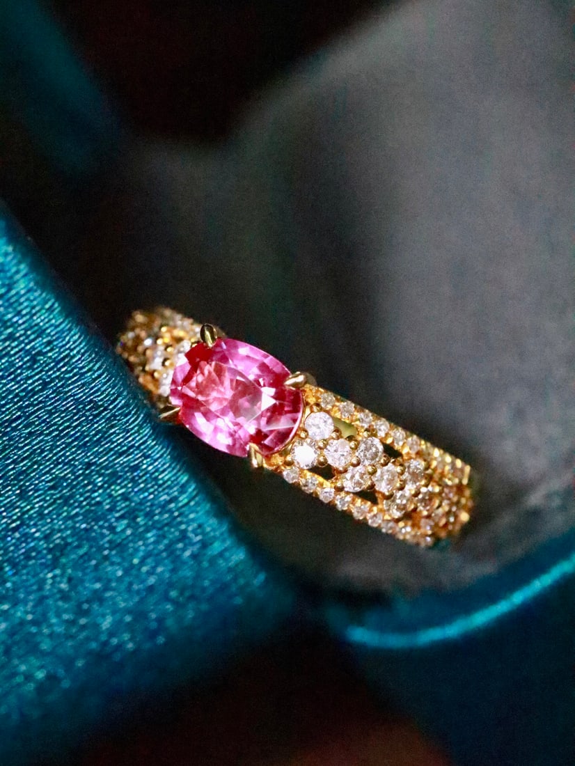 18K Gold Natural Unheated Ruby Ring - 3
