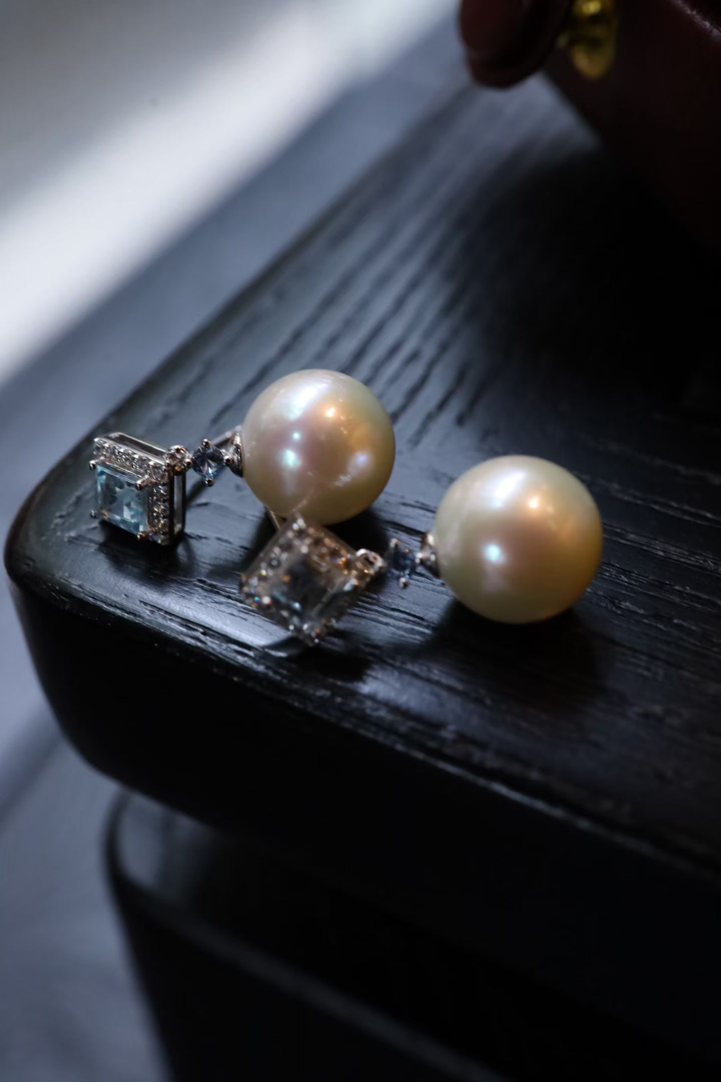 Topaz Pearl Earrings - 6