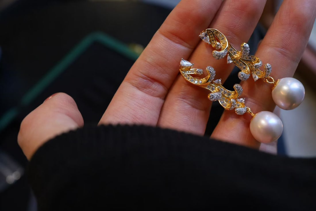 Natural Pearl Earrings - 2