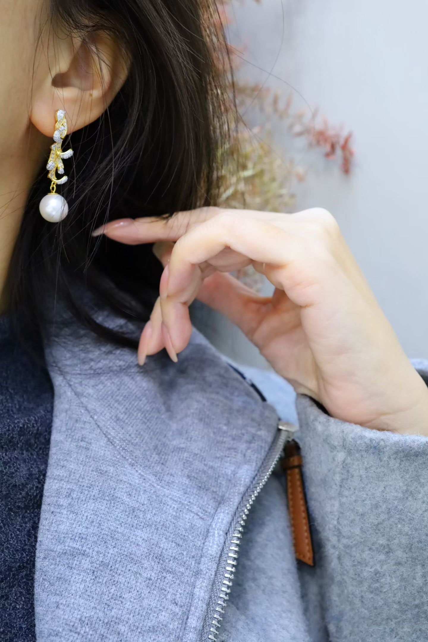 Natural Pearl Earrings - 6